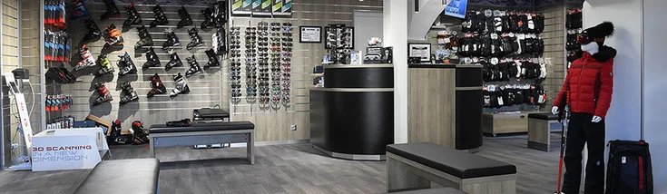 Intérieur du magasin SPORT 2000 COURCHEVEL 1650 GILBERT SPORTS