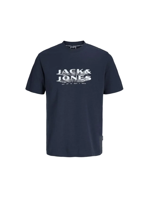 Jcofusion Jj Branding Tee Ss Crew N