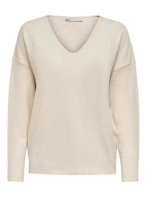 Onlrica L S V Neck Pullo Knt Noos