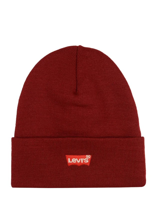 Red Batwing Embroidered Beanie