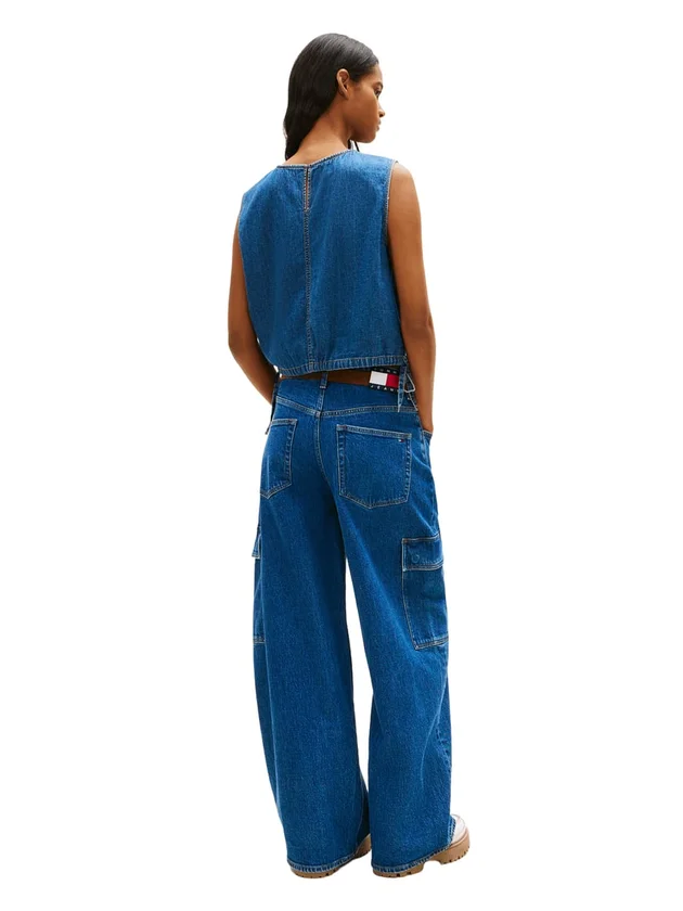 Tie Side Chambray Blouse