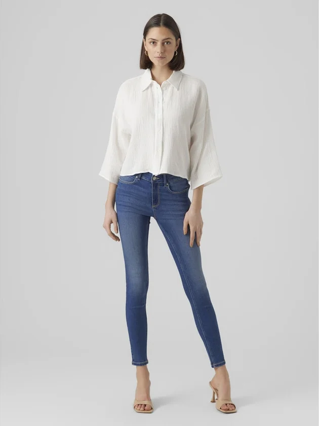 Natali Crop Shirt Wvn Noos