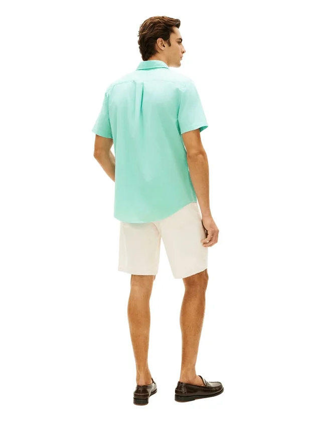 Flex Poplin Solid S S Shirt