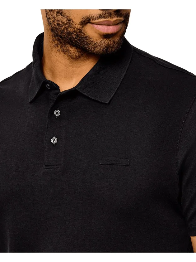 Slim Supima Logo Patch Polo