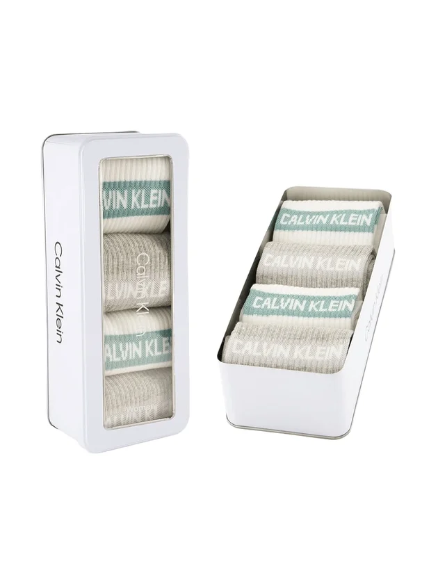 Sock 4P Giftbox Stripe Logo