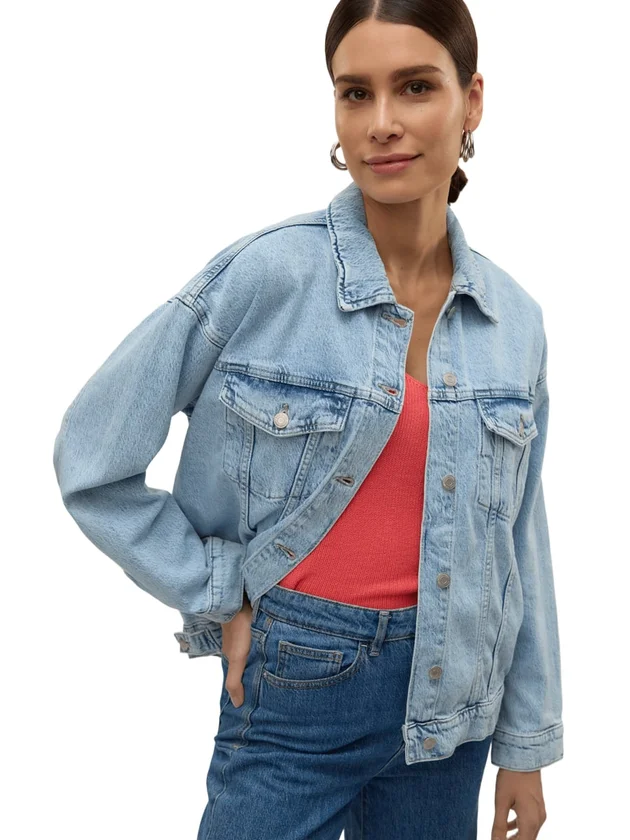Vmtessa LS Oversize Denim Jacket Ga Noos