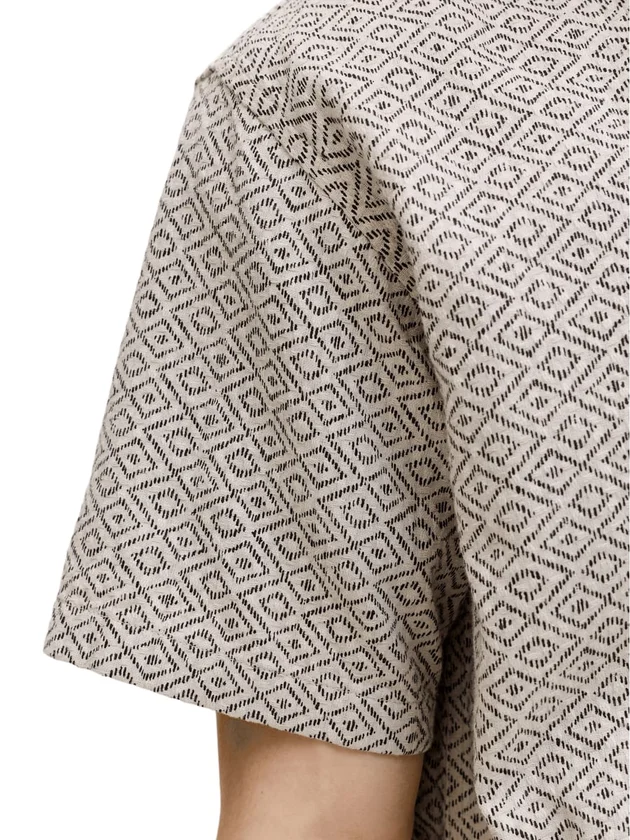 Print Dobby S S Shirt