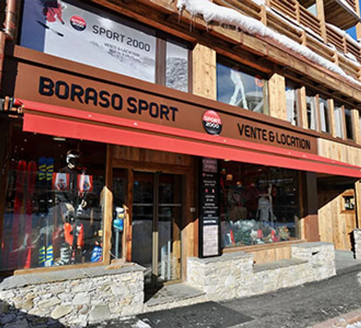 Extérieur du magasin SPORT 2000 VAL D'ISERE BORASO SPORT