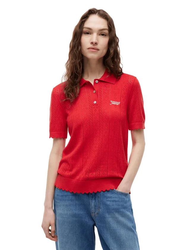 Pointelle Polo S