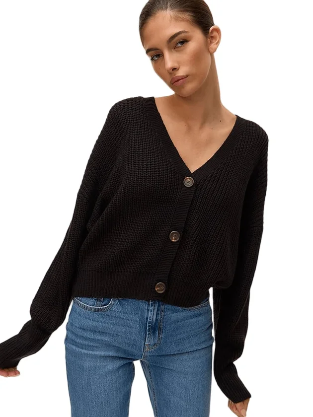 Vmlea Ls V Neck Cuff Cardigan Noos