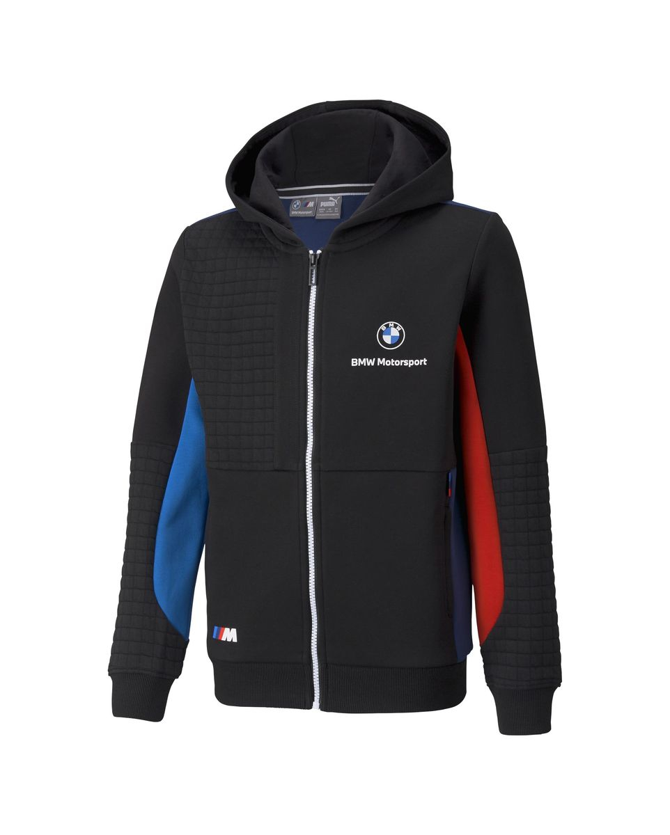 sweatshirt enfant JR BMW MMS FZ HOODY Noir ensemble bmw