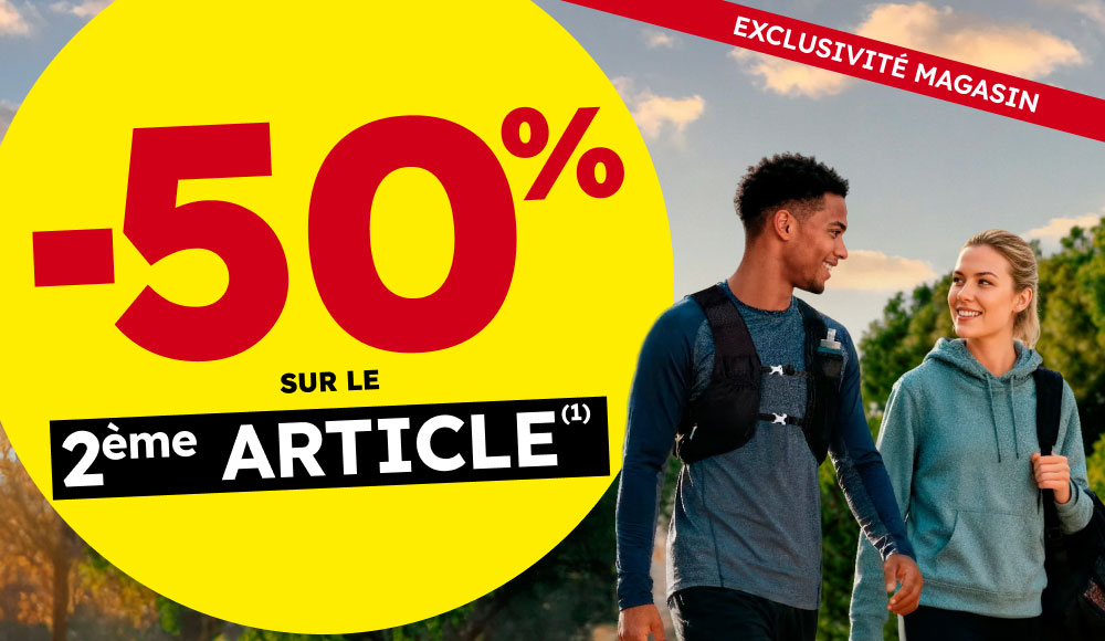  Le 2ᵉ article à -50% !