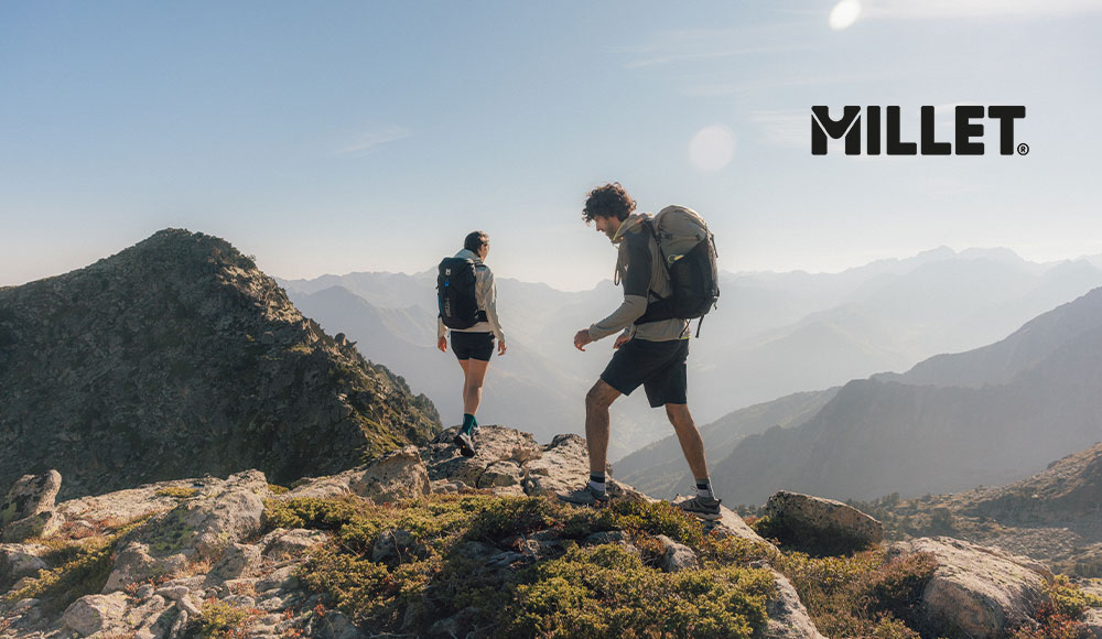 Vivre la montagne à 360° avec Millet: partir équipé, aller plus loin.