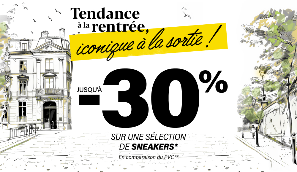 Pour une rentrée stylée : jusqu’à -30% sur vos sneakers préférées !