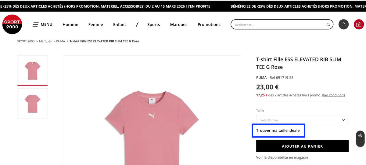 Guide de taille kleep